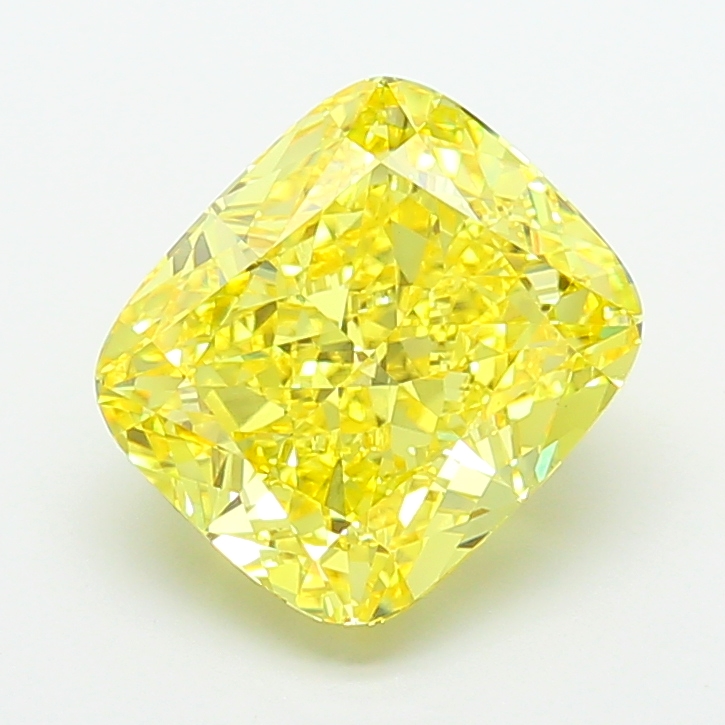 Cushion 7.02ct Fancy Vivid Yellow VVS2