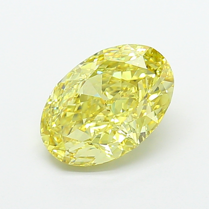 Oval 4.02ct Fancy Intense Yellow VVS2