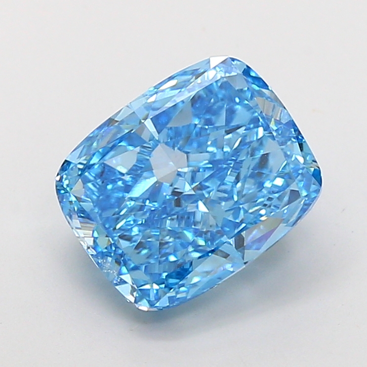 Cushion 4.00ct Fancy Vivid Blue VVS2