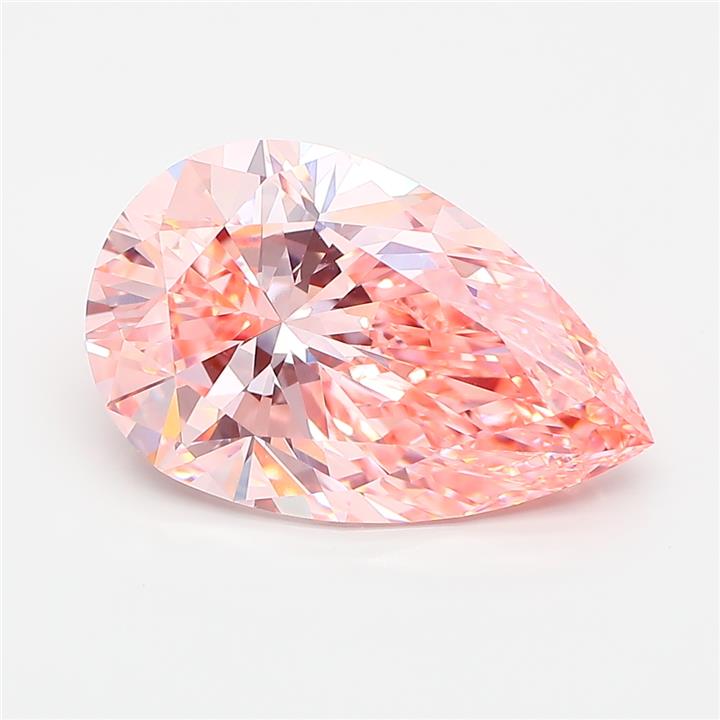 Pear 5.56ct Fancy Vivid Pink VVS1
