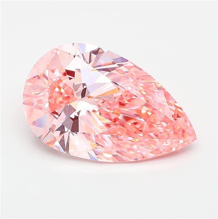 Pear 6.51ct Fancy Vivid Pink VVS2
