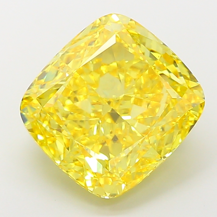 10.03ct Cushion Fancy Vivid Yellow VS2 IGI