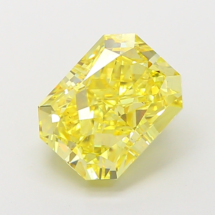 Radiant 4.52ct Fancy Vivid Yellow VS2