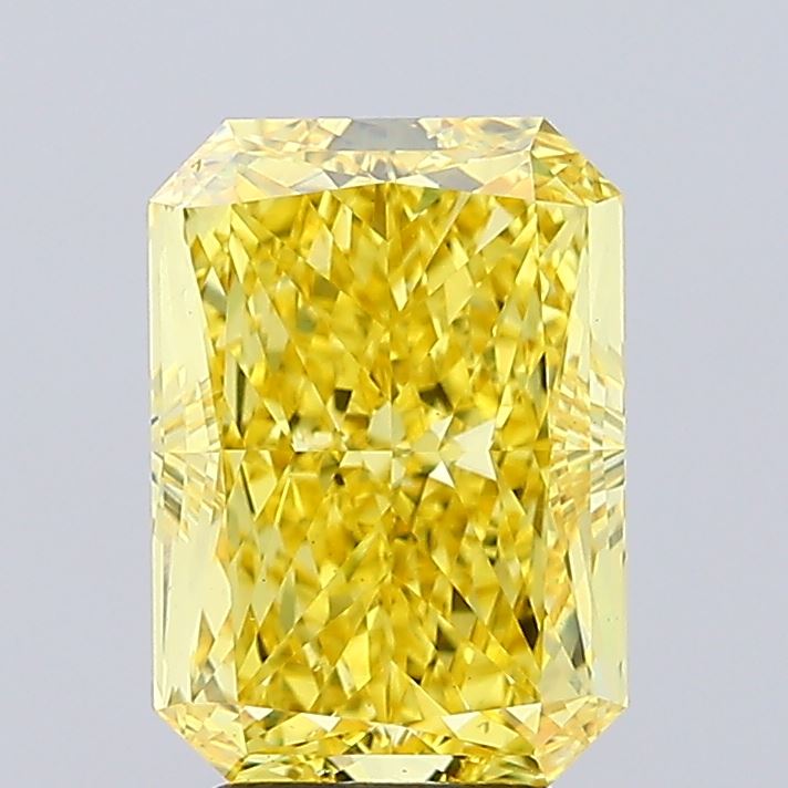 Radiant 4.51ct Fancy Vivid Yellow VS2