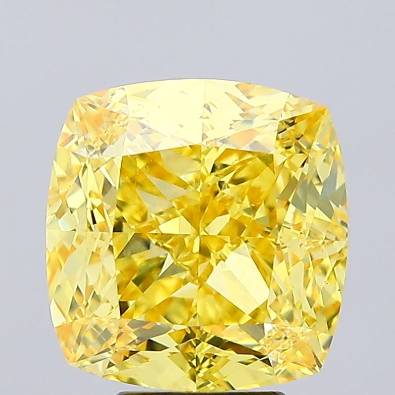 Cushion Modified 7.52ct Fancy Vivid Yellow VS1