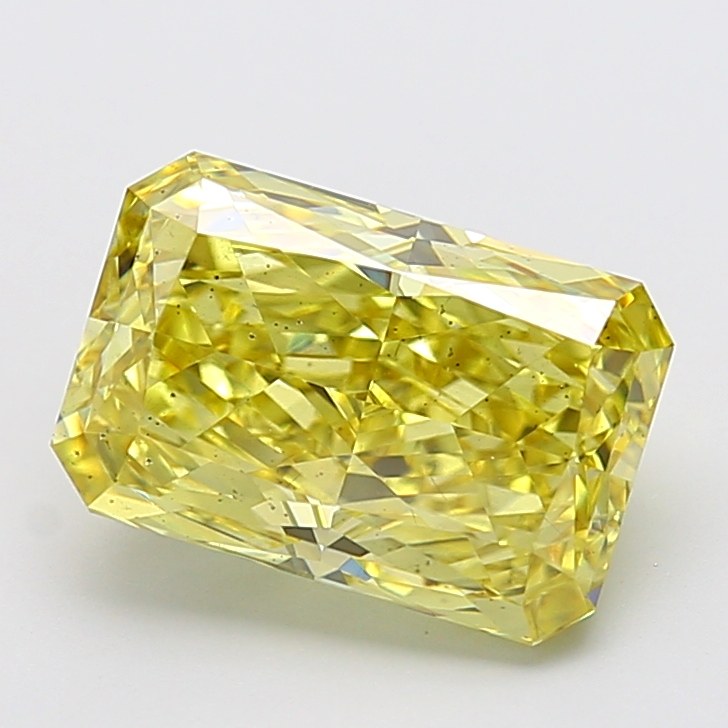 Radiant 5.03ct Fancy Intense Yellow VS2