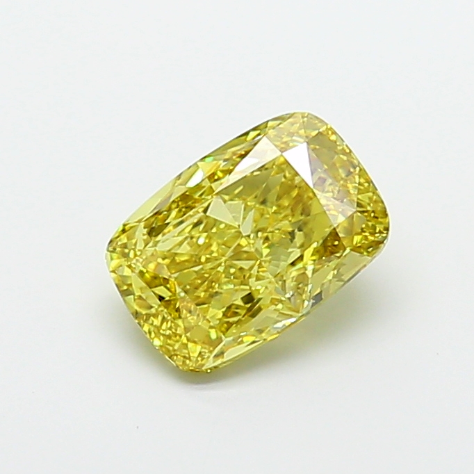 Cushion 4.03ct Fancy Intense Yellow VS1