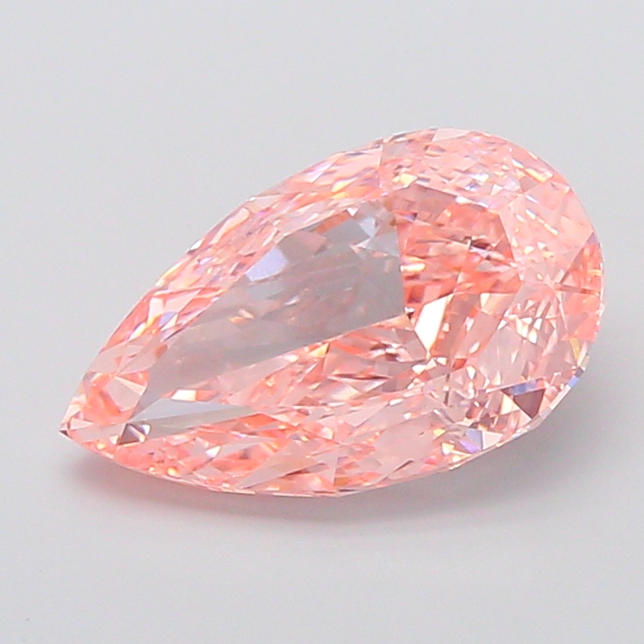 Pear 5.02ct Fancy Vivid Pink VVS2