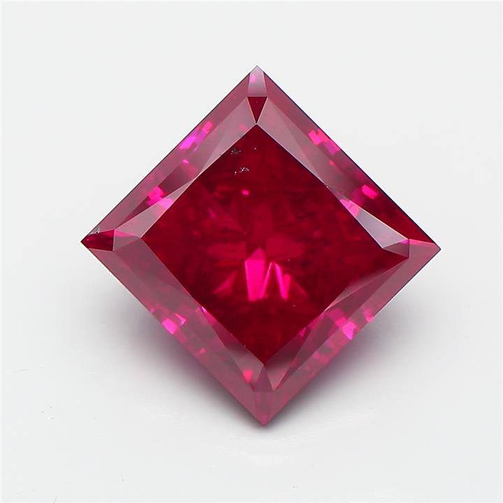Princess 4.01ct Fancy Deep Pink SI1