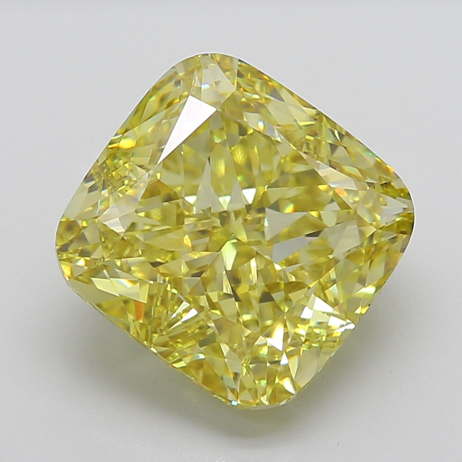 Cushion 15.1ct Fancy Intense Yellow VS1