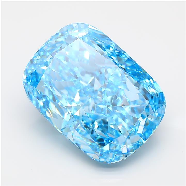 Cushion 15ct Fancy Vivid Blue VS1