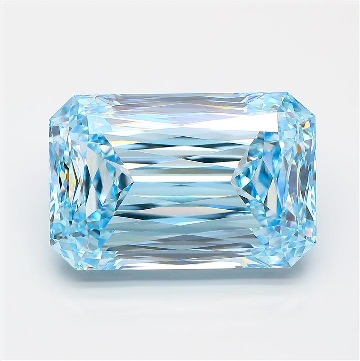 Radiant 15.5ct Fancy Intense Blue VVS2