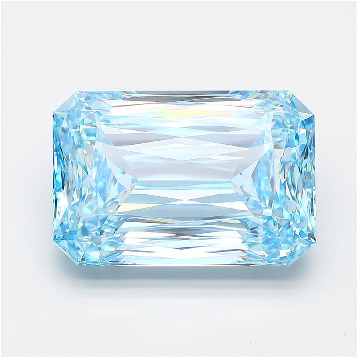 Radiant 15ct Fancy Intense Blue VS1