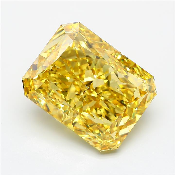 Radiant 14.5ct Fancy Vivid Yellow VS1
