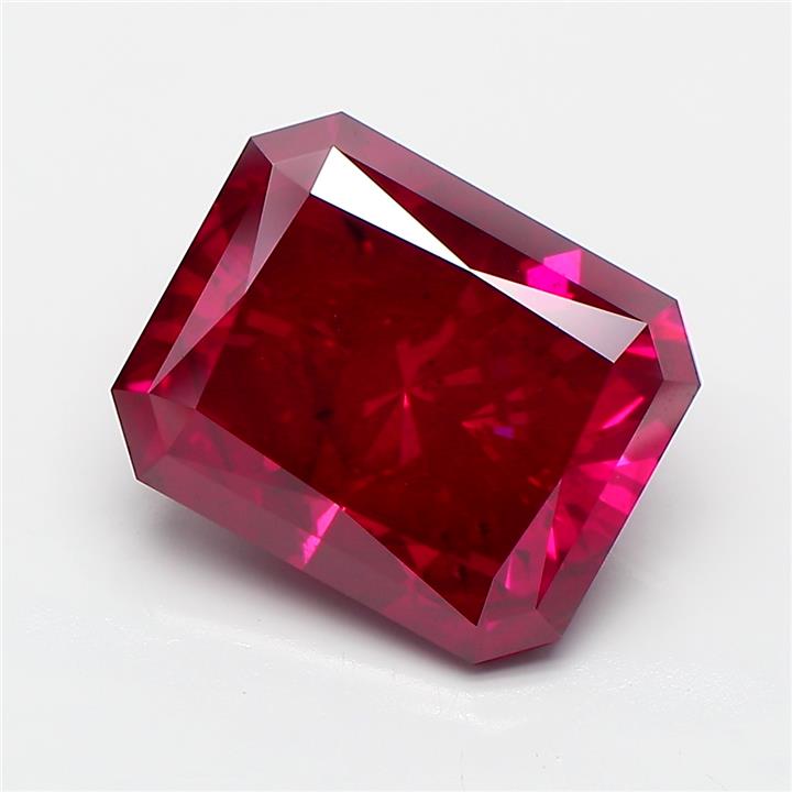 Radiant 5.39ct Fancy Deep Pink SI1