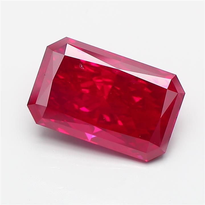 Radiant 5.03ct Fancy Vivid Red VS2