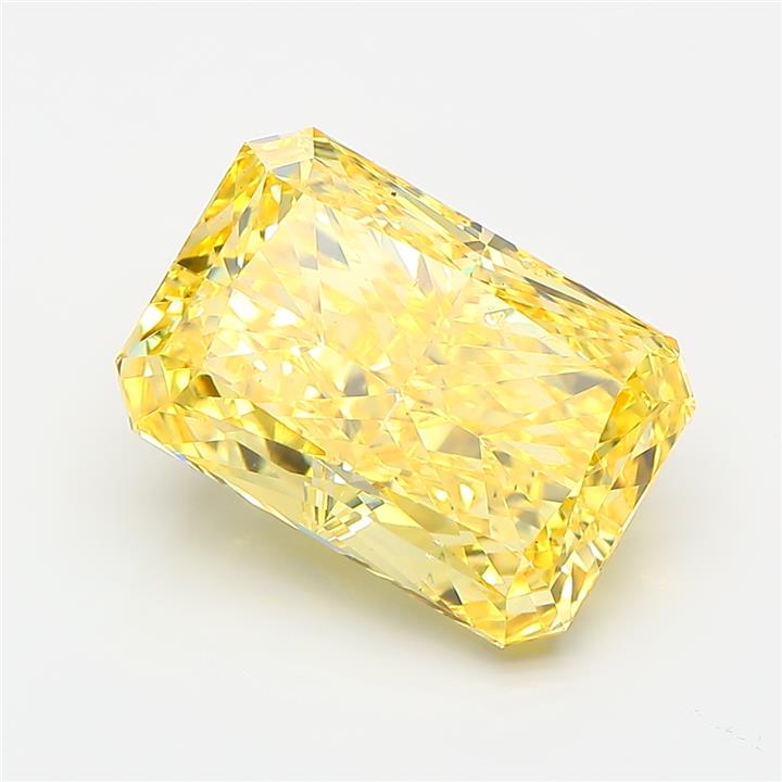 Radiant 5.02ct Fancy Vivid Yellow VS2