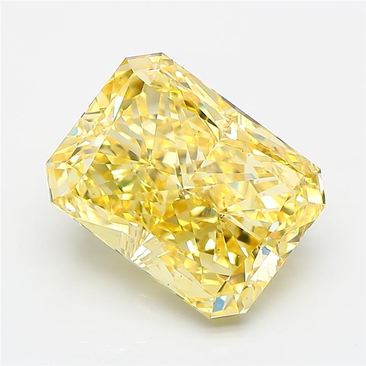 Radiant 4.03ct Fancy Intense Yellow VS2