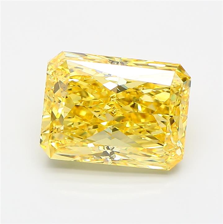 Radiant 4.02ct Fancy Vivid Yellow VS1