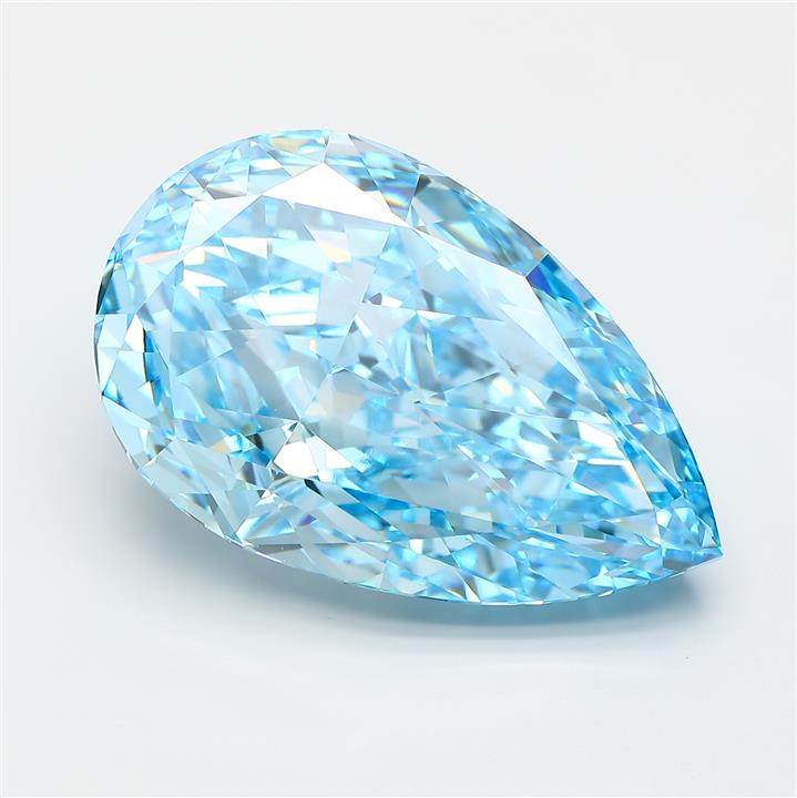 Pear 17ct Fancy Vivid Blue VVS2