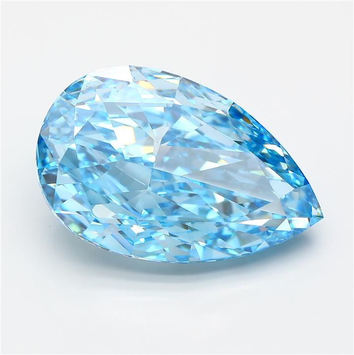 Pear 15.1ct Fancy Vivid Blue VVS2