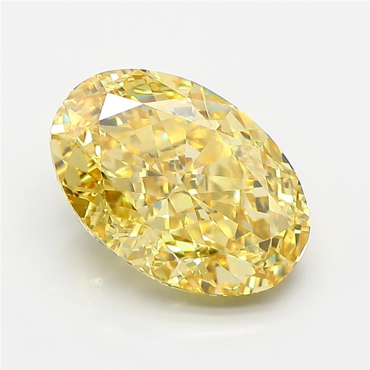 Oval 4.05ct Fancy Intense Yellow VS1