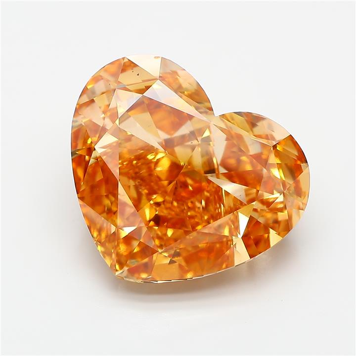Heart 16ct Fancy Intense Brown Yellow VS1