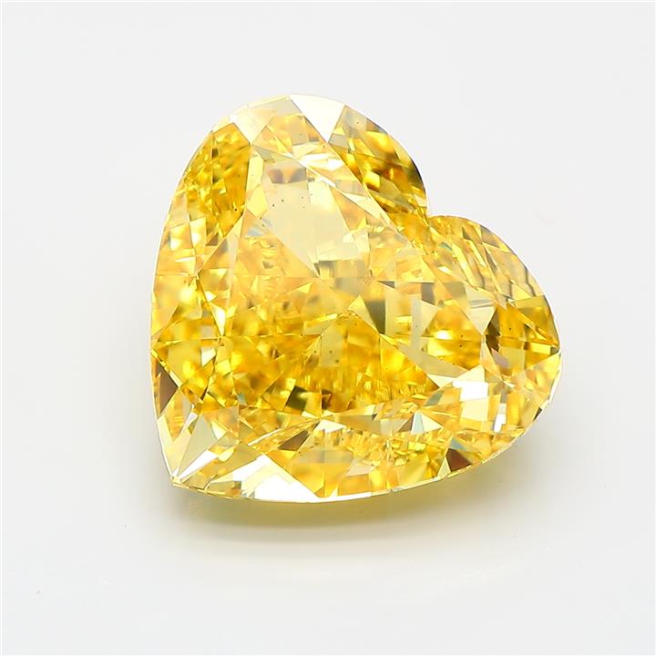 Heart 8.04ct Fancy Vivid Yellow VS2