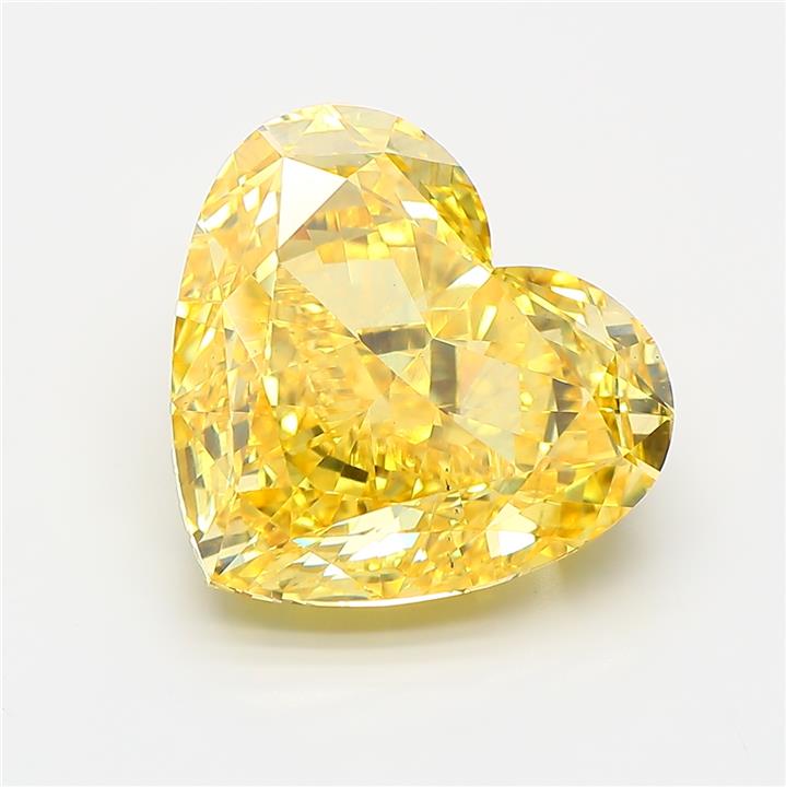 Heart 7.16ct Fancy Vivid Yellow VS1