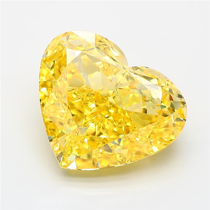 Heart 7.06ct Fancy Vivid Yellow VS1