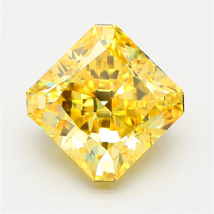 Radiant 7.50ct Fancy Vivid Yellow VS1