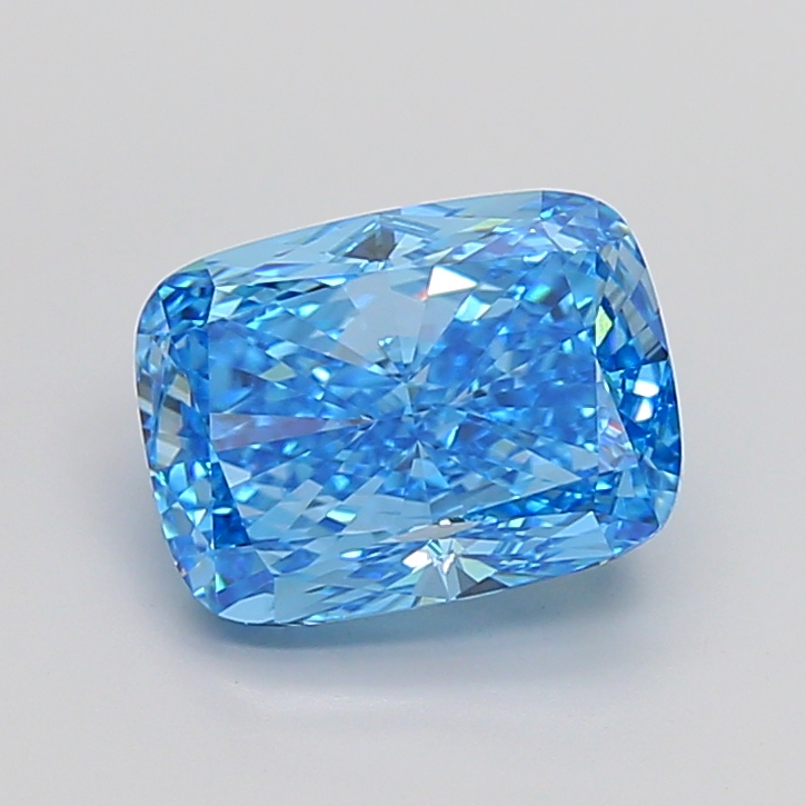 Cushion 5.11ct Fancy Vivid Blue VVS2