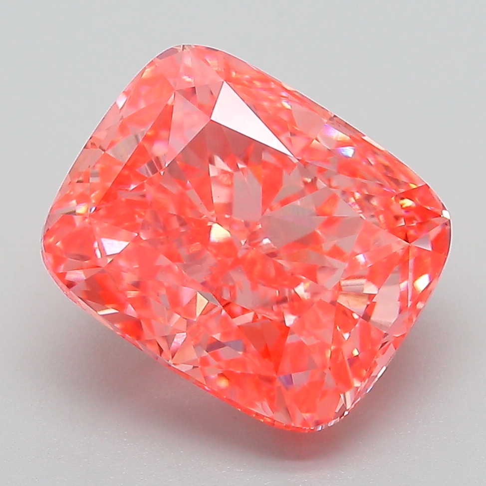 Cushion Modified 5.09ct Fancy Vivid Pink VVS2