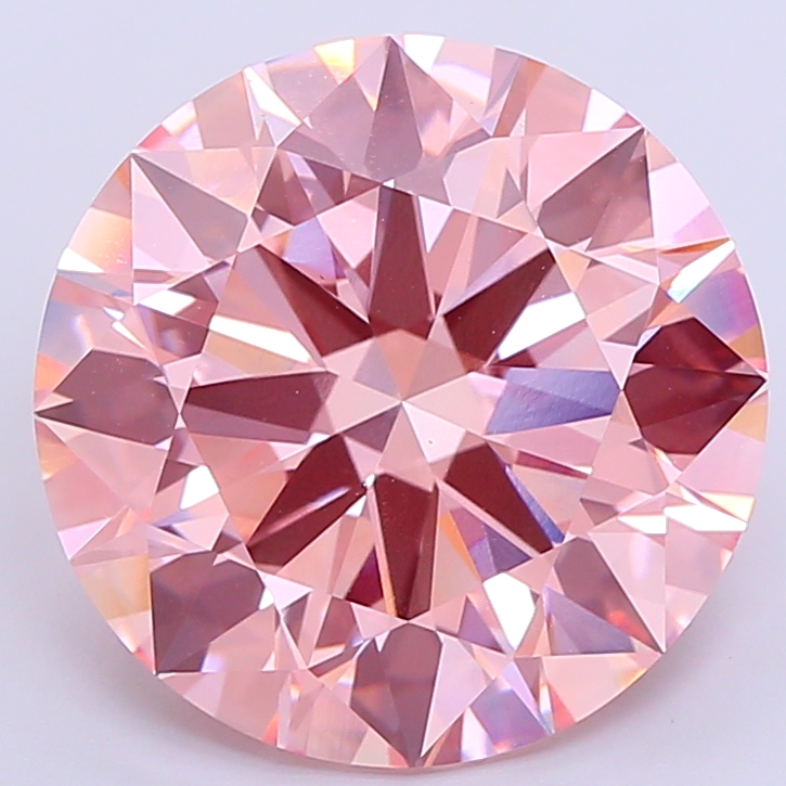 Round 11.6ct Fancy Vivid Pink VVS2