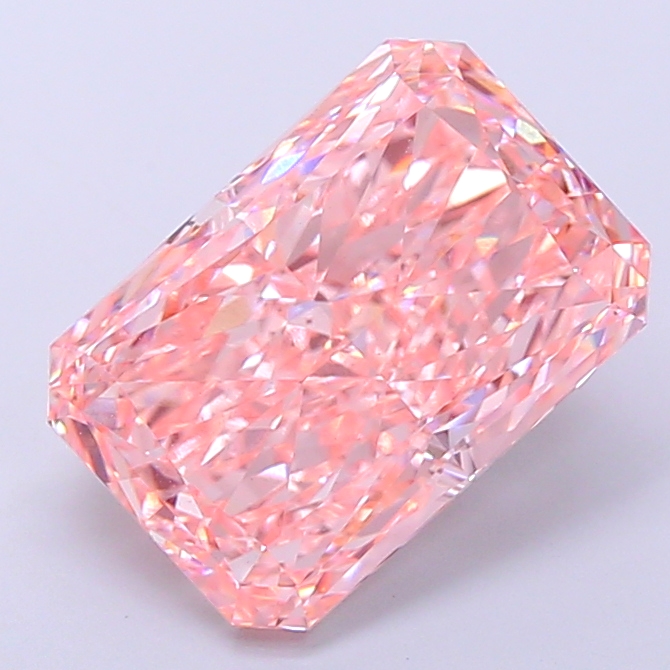 Radiant 5.56ct Fancy Vivid Pink VS1
