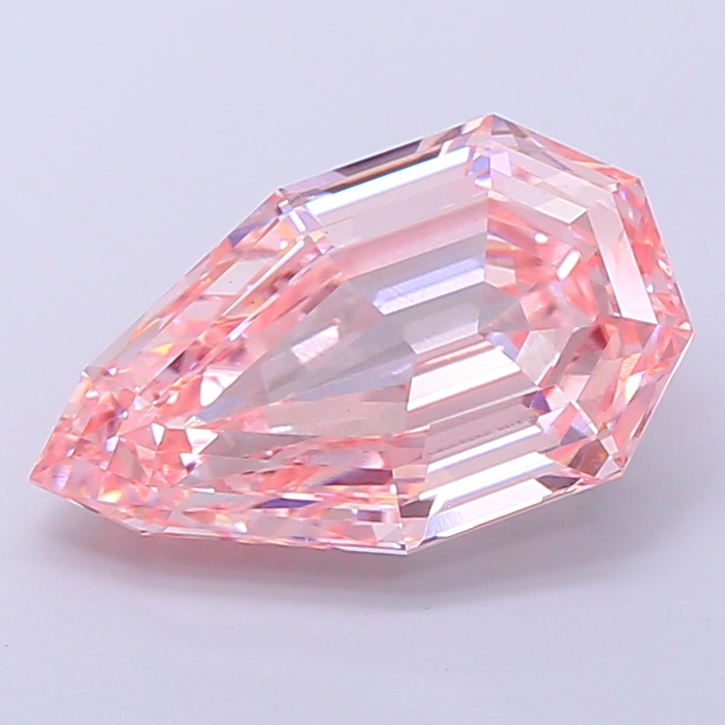 Pear 5.03ct Fancy Vivid Pink VS1