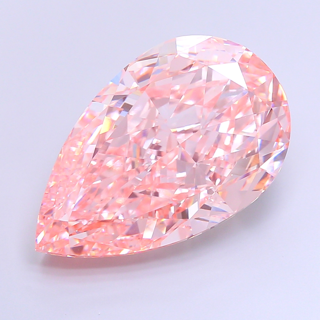Pear 20.1ct Fancy Vivid Pink VVS2