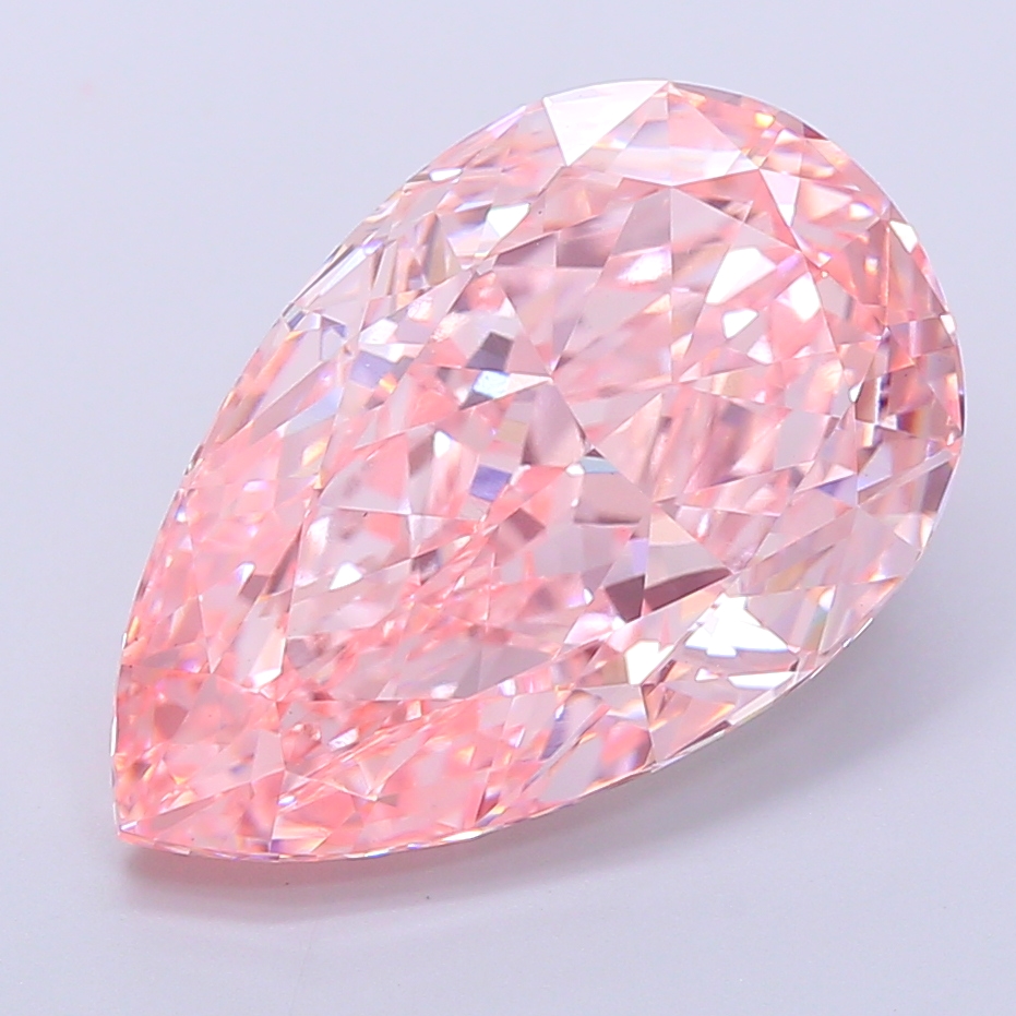 Pear 12ct Fancy Intense Pink VS1