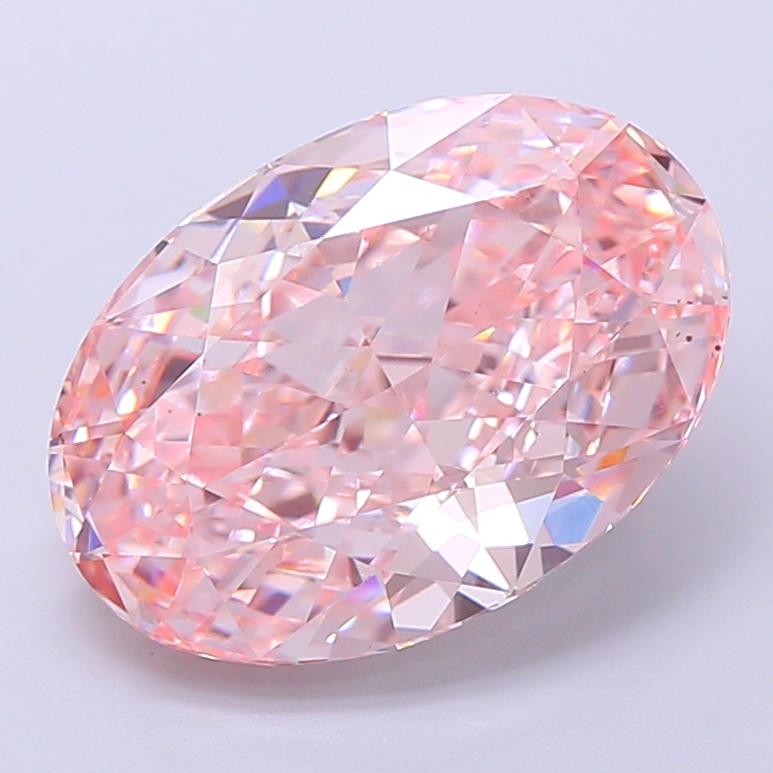 Oval 4.67ct Fancy Vivid Pink VS2