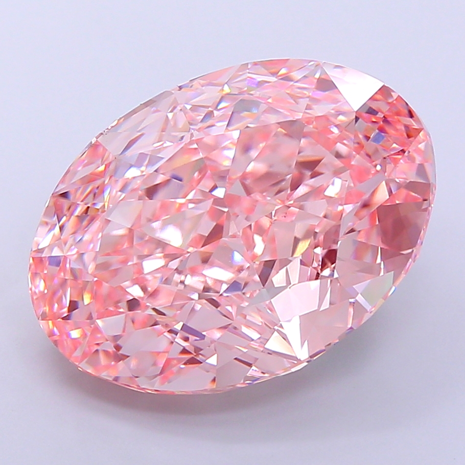Oval 19.4ct Fancy Vivid Pink VVS2