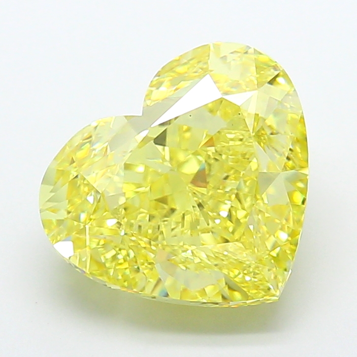 Heart 11.7ct Fancy Intense Yellow VS1