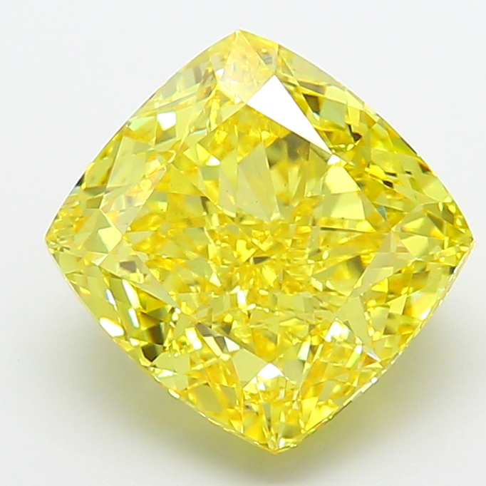 Cushion Modified 8.10ct Fancy Vivid Yellow VS1