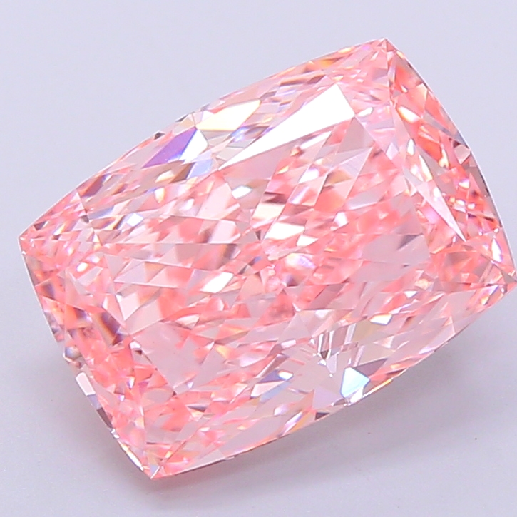 Cushion Modified 4.02ct Fancy Vivid Pink VVS2