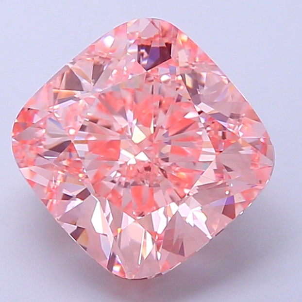 Cushion Brilliant 4.00ct Fancy Intense Pink VS2