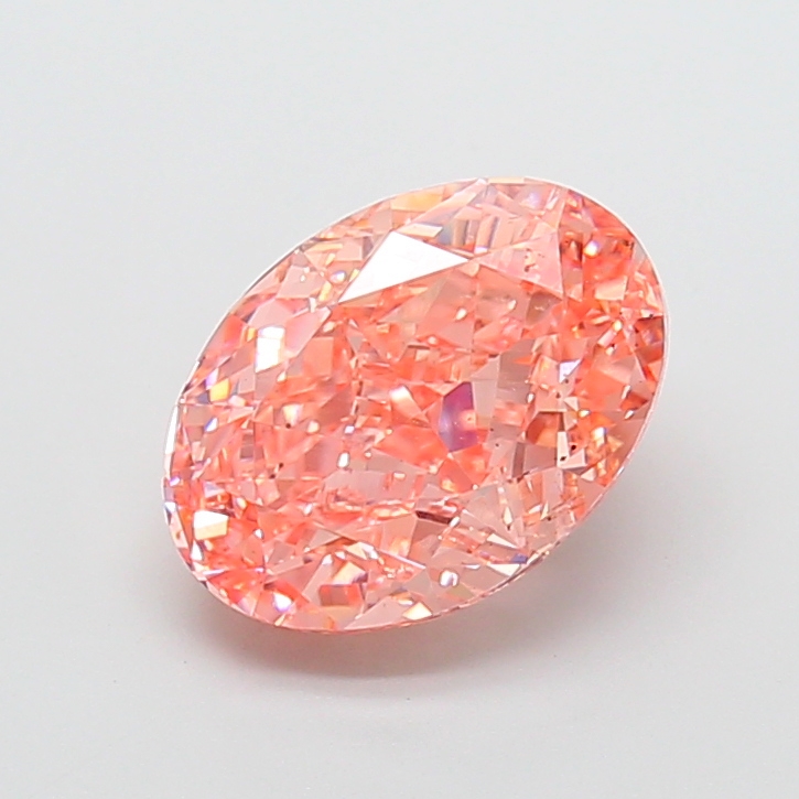 Oval 5.17ct Fancy Vivid Pink VVS2