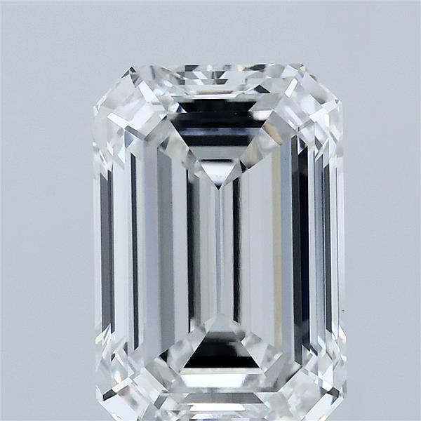 4.11 Carat Emerald Cut F VVS2 Diamond - view 1