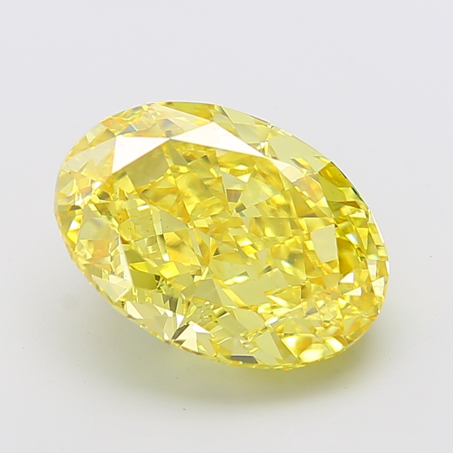 Oval 9.01ct Fancy Intense Yellow VS1