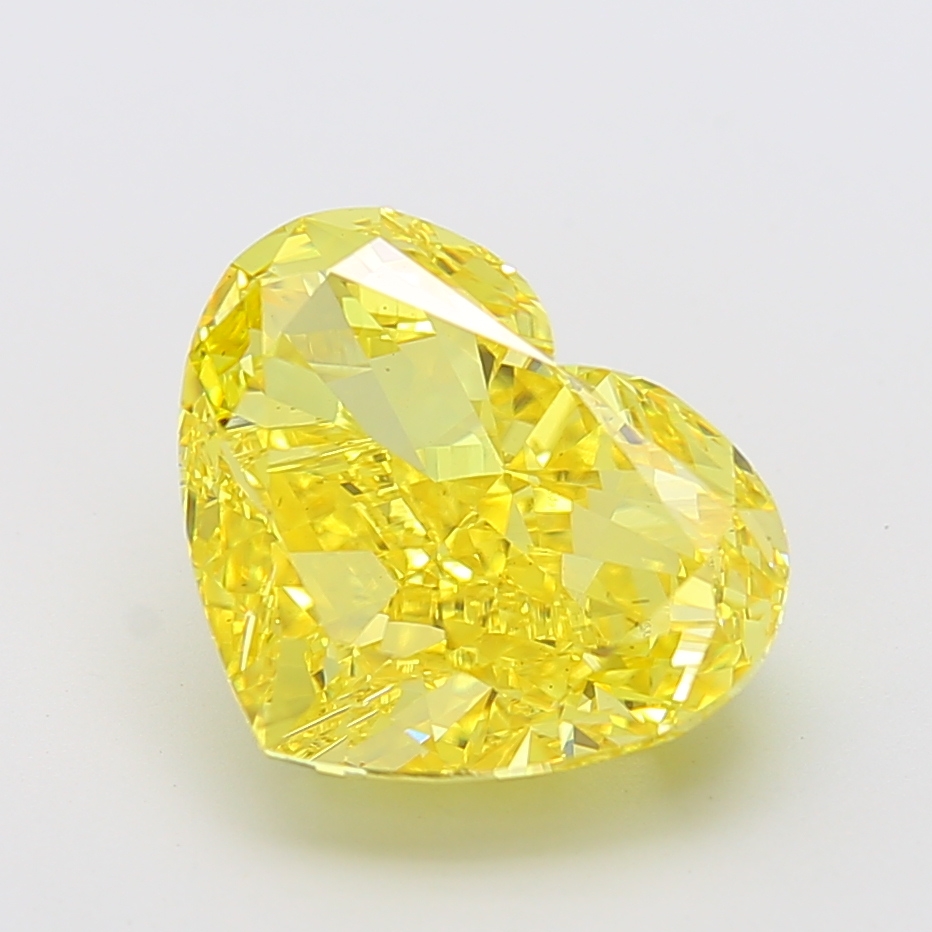 Heart 9.01ct Fancy Vivid Yellow VS2