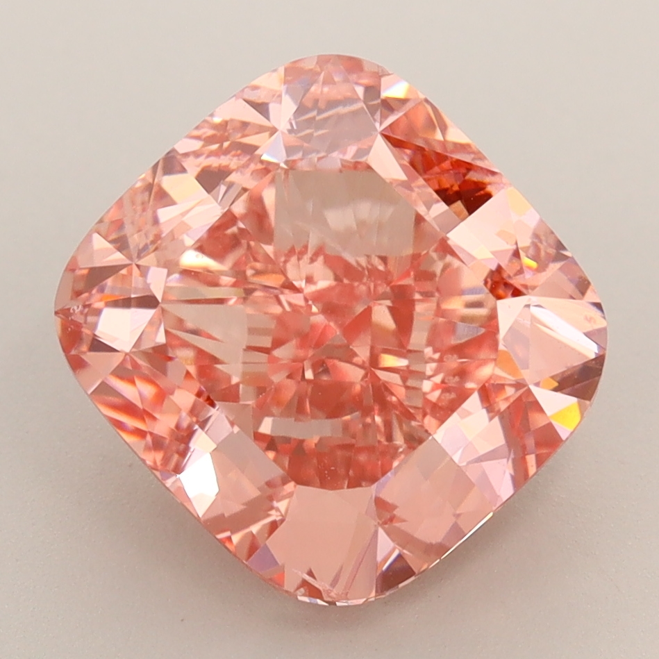 Cushion 5.00ct Fancy Vivid Pink VS2