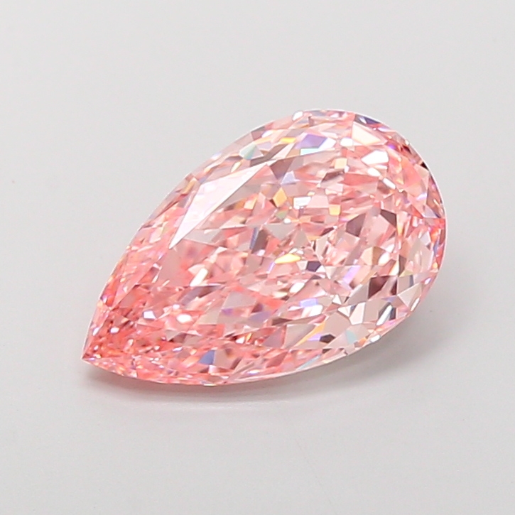Pear 4.51ct Fancy Vivid Pink VS1